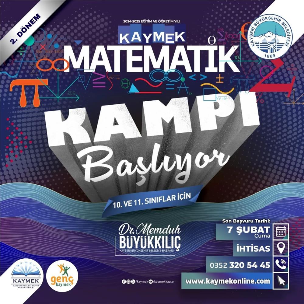 KAYMEK’in matematik kampında 2. dönem kayıtları başladı