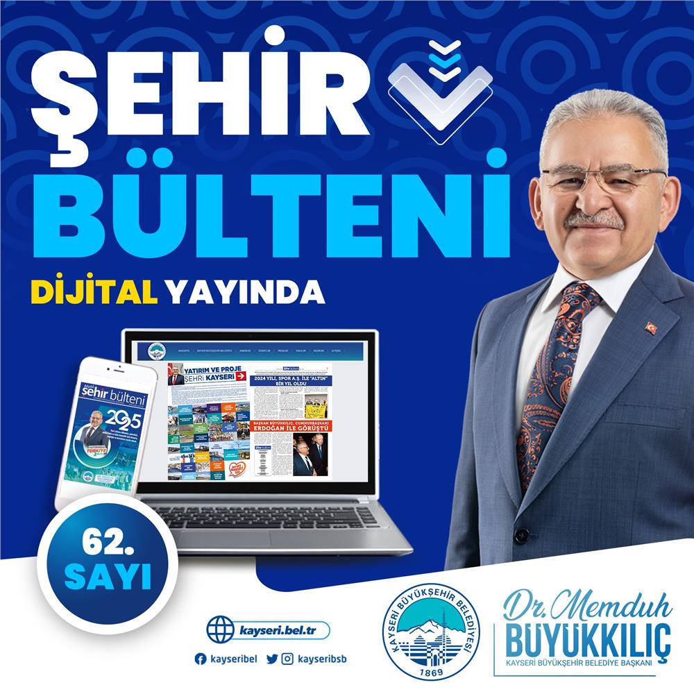 Şehir Bülteni'nin 62. sayısı dijital yayında